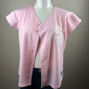 Majestic Vintage Chicago White Sox S Light Pink Baseball Jersey